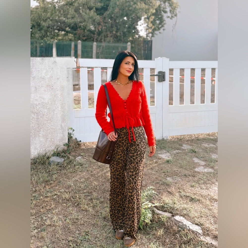 Sézane Elise Cardigan in Red | S - Picture 12 of 16